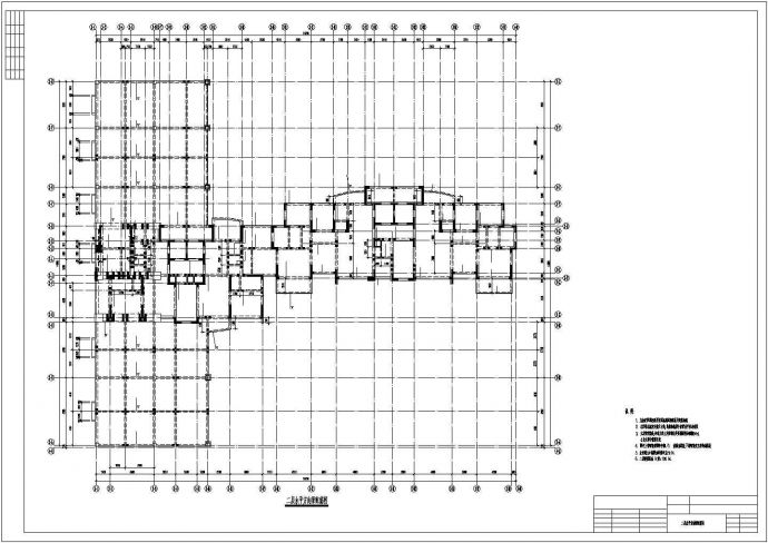 框支剪力墙结构住宅楼cad施工设计图纸_图1