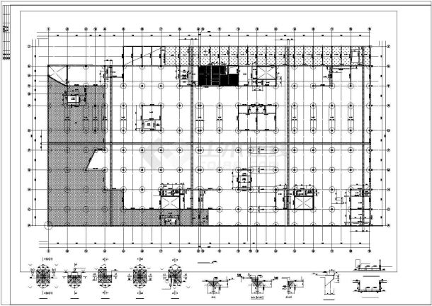 某建筑楼框支剪力墙结构cad施工图-图二