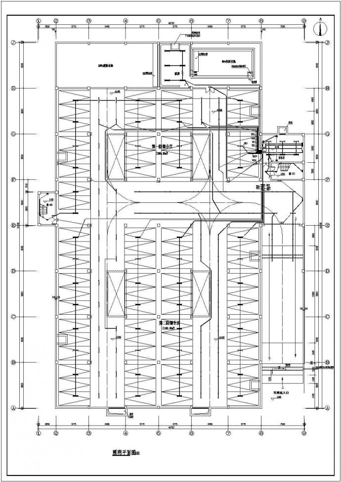 某小型地下一层车库电气设计施工图_图1