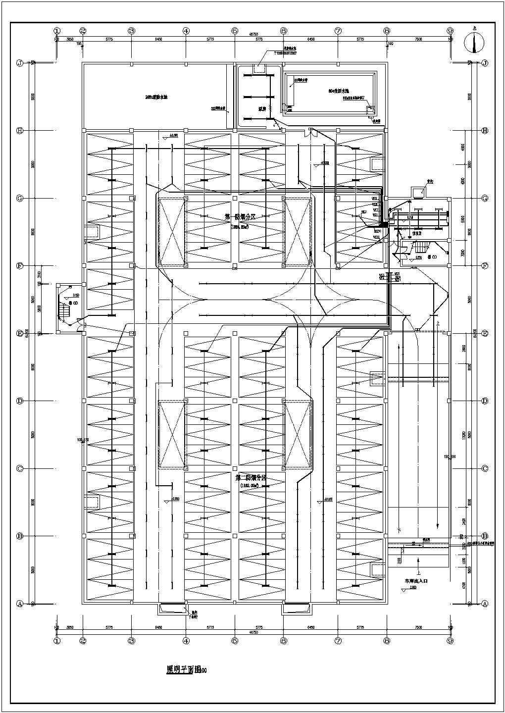 某小型地下一层车库电气设计施工图