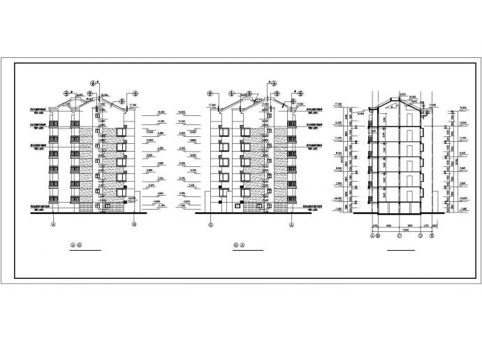某六层高档住宅楼全套建筑设计施工图_图1