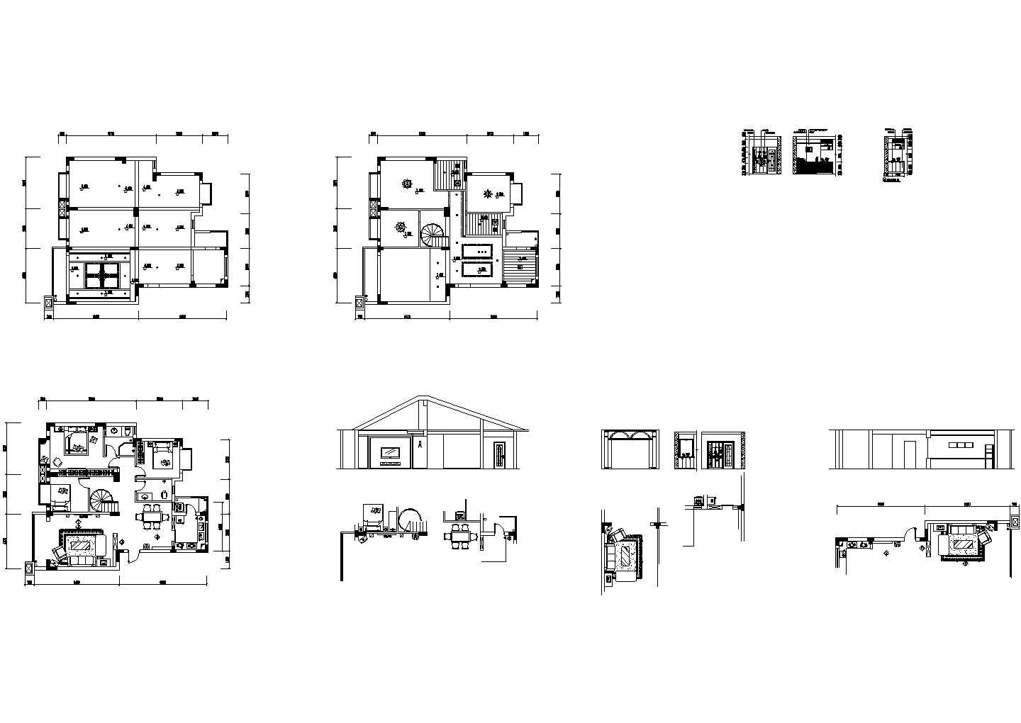 某小区欧式极精致别墅设计方案施工图