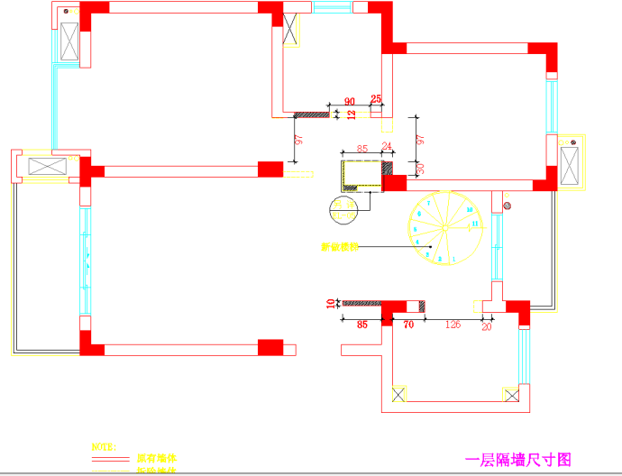 某欧式简约别墅装修设计施工图（内含效果图）_图1