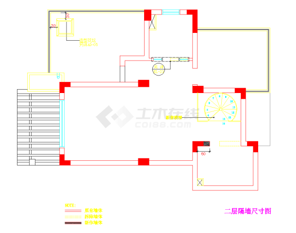 某欧式简约别墅装修设计施工图（内含效果图）-图二