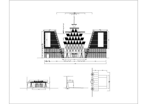 吉林省长春市某处宝龙广场CAD设计图-图一