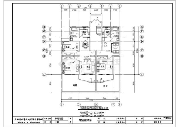 某六层坡屋面住宅楼全套建筑方案设计图-图一