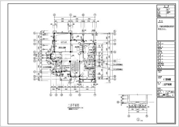 某三层独栋别墅全套建筑扩初设计图-图二