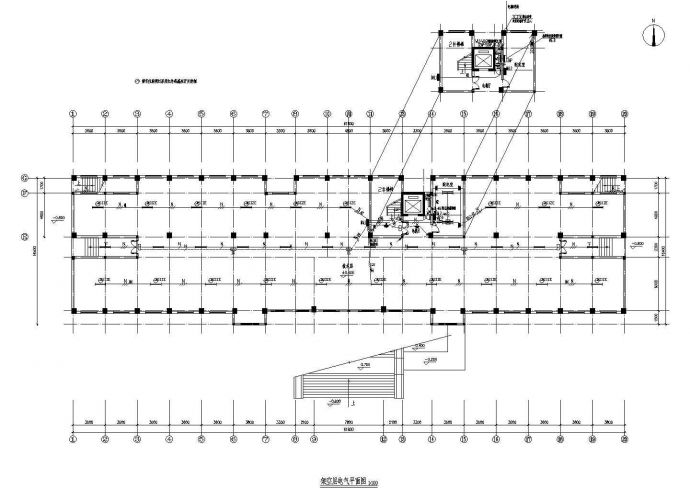 某地区某警务用房设计电气CAD设计图纸_图1