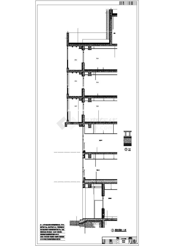 经典墙身大样图－某获奖图纸-图一