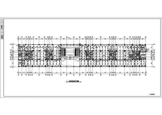 某地区商场喷淋平面设计施工CAD图_图1