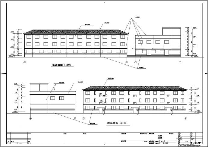 某公司员工高层宿舍楼建筑设计施工图_图1