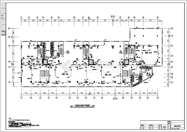 某小区十二层框架结构给排水消防设计图-图二