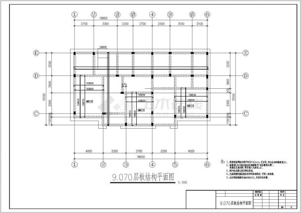 带架空层二层半简欧双拼自建别墅建筑设计施工图（含结构）-图二