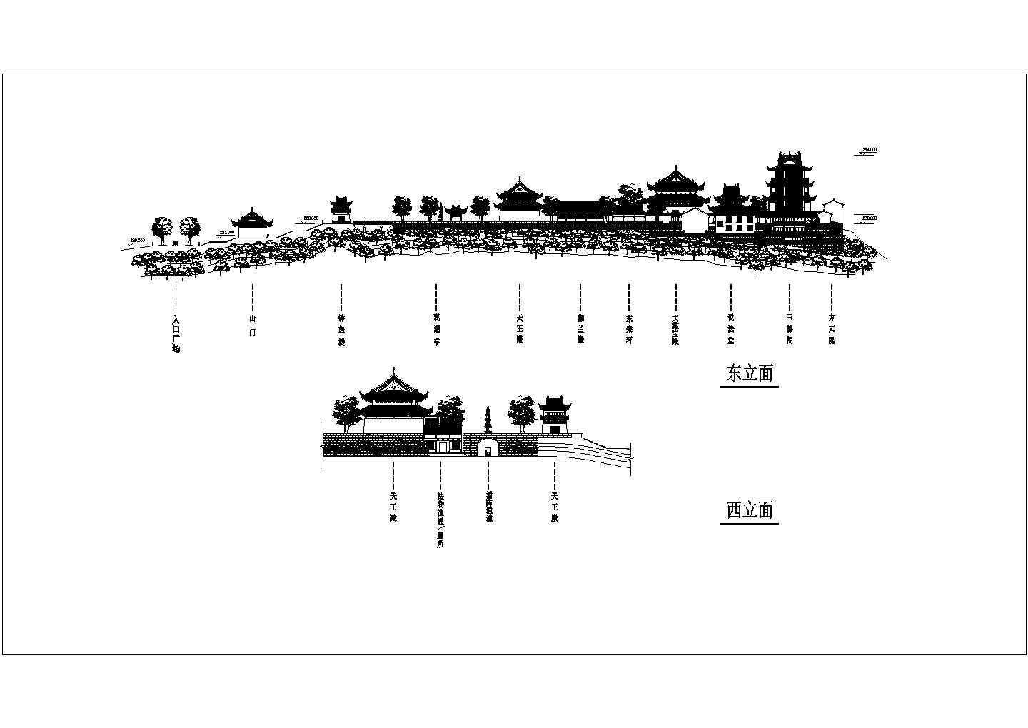 苏州旺山乾元寺规划图