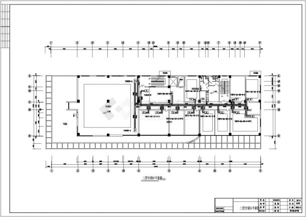 某综合楼建筑空调电气设计平面图纸-图二