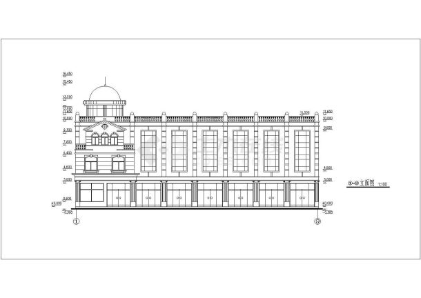 某商店用房强电CAD建筑施工图纸-图一