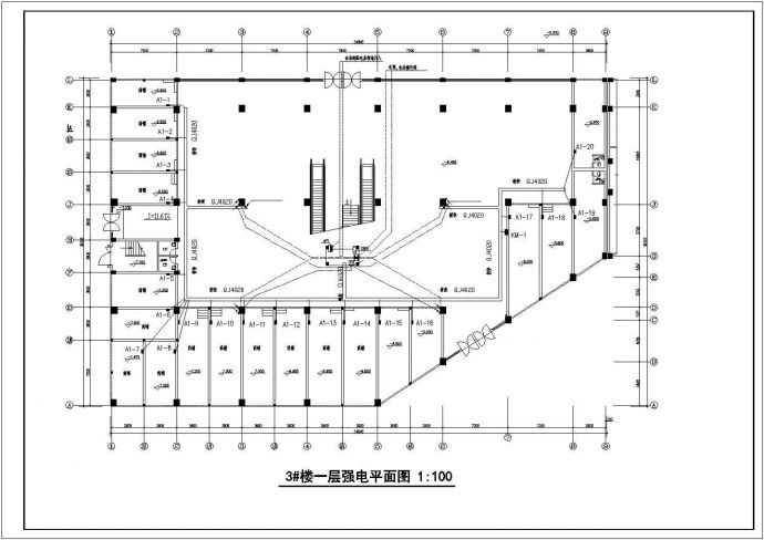 某商住楼电气建筑CAD施工设计图纸_图1