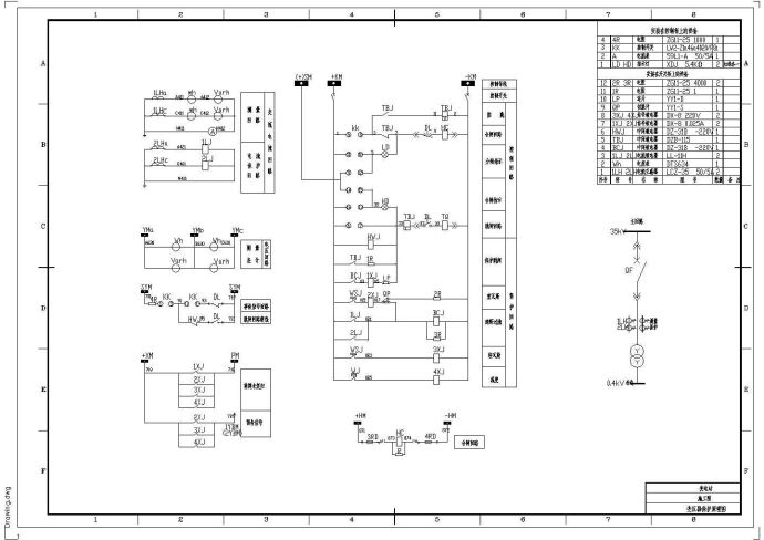 某地区电站、变电所电气及设备CAD设计图纸_图1