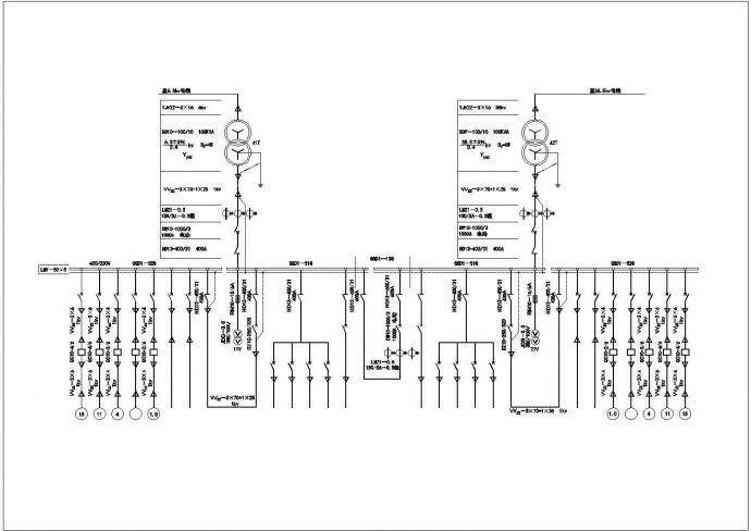 某地区电站电气部分施工CAD设计图纸_图1