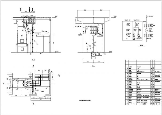 某地区发电机小室安装图及土建资料CAD设计图纸_图1