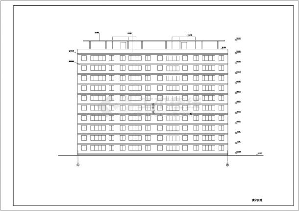 某十层板式住宅楼全套建筑设计方案图-图二