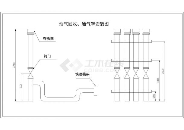 加油站电气、管道、防雷施工图-图二