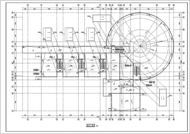 某地区幼儿园全建筑施工CAD设计图纸-图二