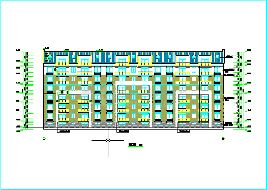 7层框架坡屋顶住宅楼施工图.dwg-图一