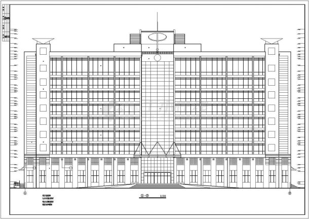某厂区高层办公楼完整建筑设计施工图-图二