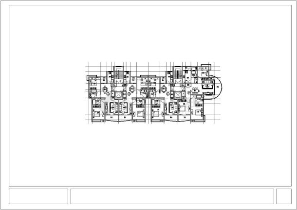 南京市某地区高层建筑房型CAD布置图-图一