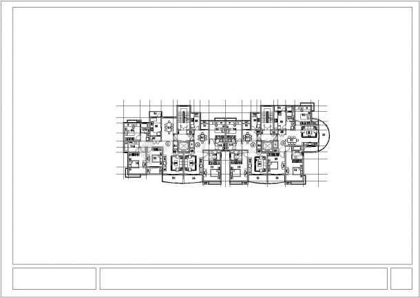 南京市某地区高层建筑房型CAD布置图-图二