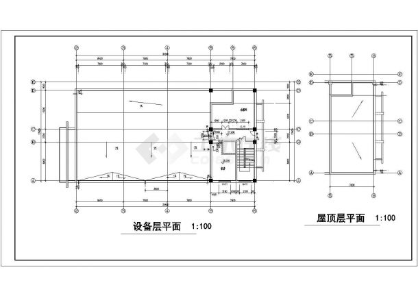 某地区宾馆商住楼建筑设计CAD图-图一