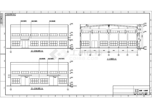 某2x14米跨单层排架厂房建筑结构施工图-图二