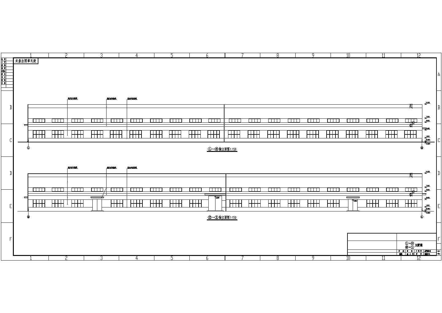 某2x14米跨单层排架厂房建筑结构施工图