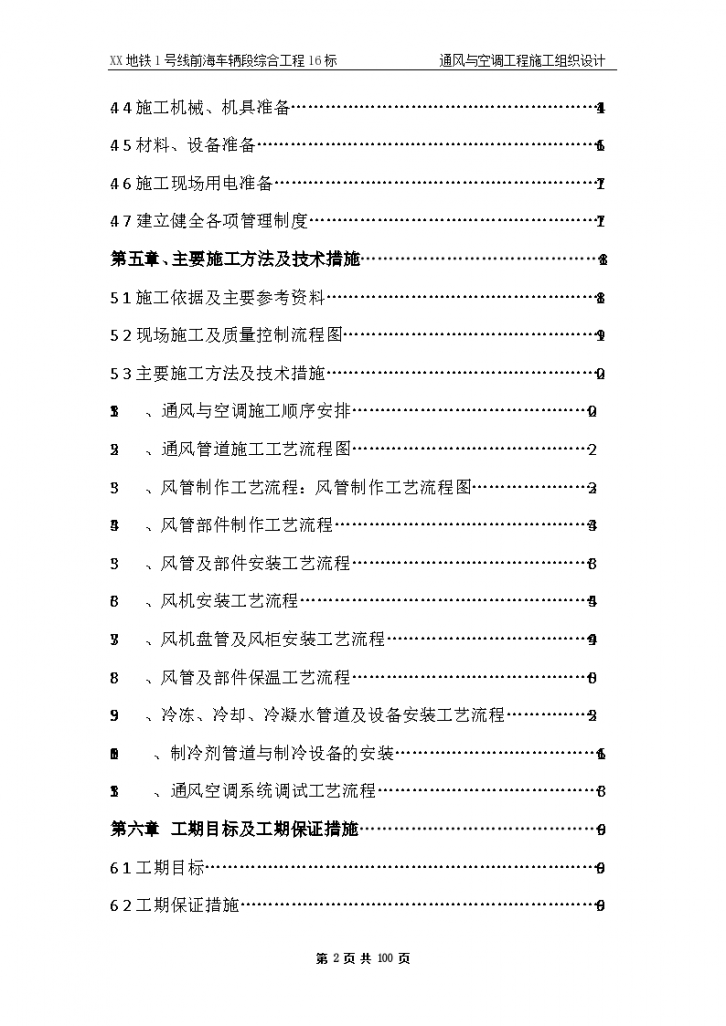 某地铁通风与空调工程施工组织设计-图二