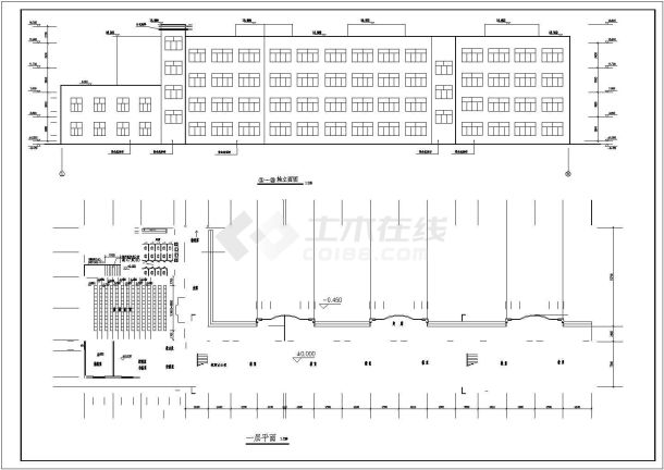 某小学教学楼cad施工图-图二