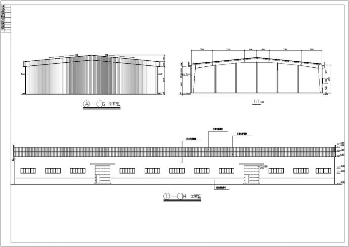 某31.5米跨门式刚架厂房建筑结构施工图_图1
