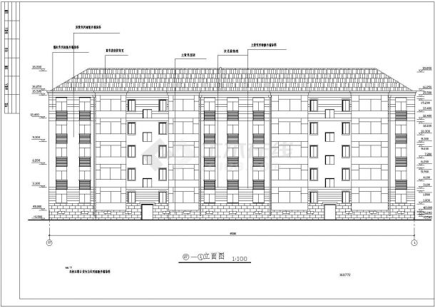 某五层砖混结构住宅建筑设计施工图-图二