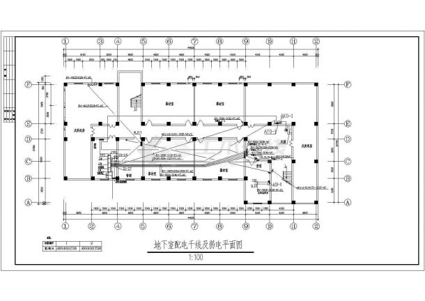 综合楼建筑全套电气设计CAD图纸-图二