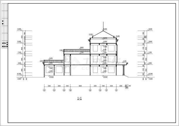 某村三层幼儿园综合楼建筑施工方案-图二