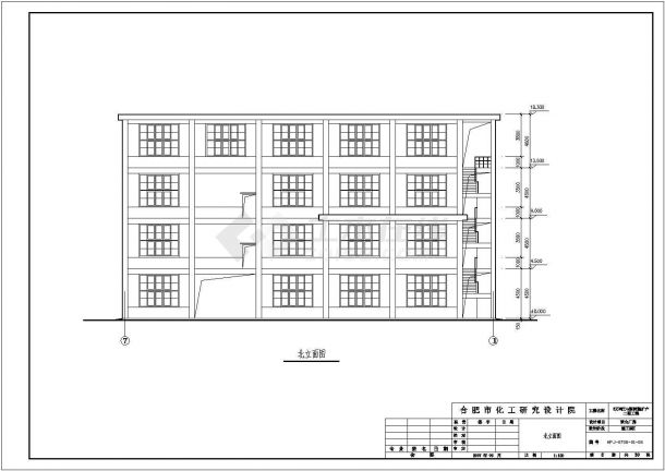 某四层框架工业厂房建筑结构施工图-图二