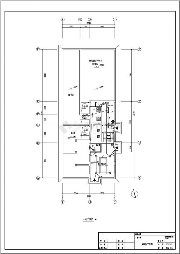 某地泵房锅炉房cad设计施工图-图二
