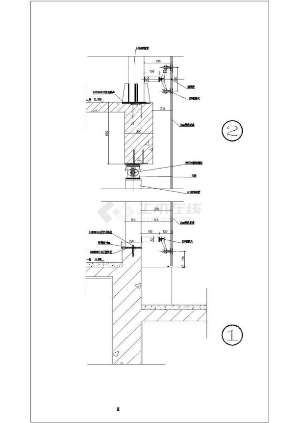 某地区沃尔玛商场建筑施工图（详细）-图一