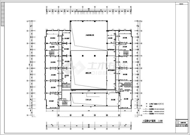 某建筑综合布线电气施工CAD图纸-图二