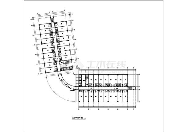 某地区多层酒楼建筑设计施工方案图纸-图二