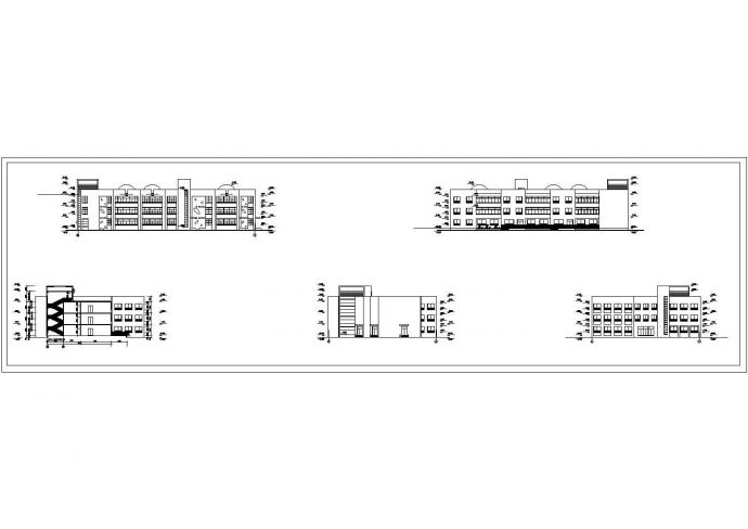 三层小型幼儿园建筑施工设计方案图_图1