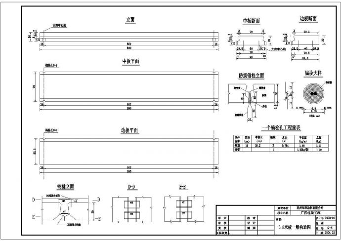 某桥梁工程全套施工设计CAD图纸_图1