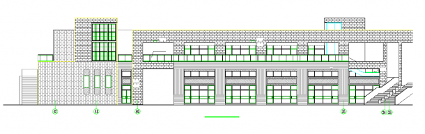 某地区二层商业步行街建筑施工图（详细）-图一