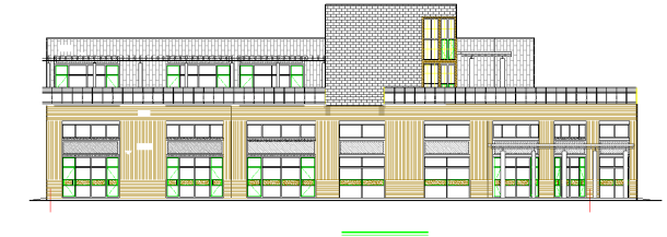 某地区二层商业步行街建筑施工图（详细）-图二