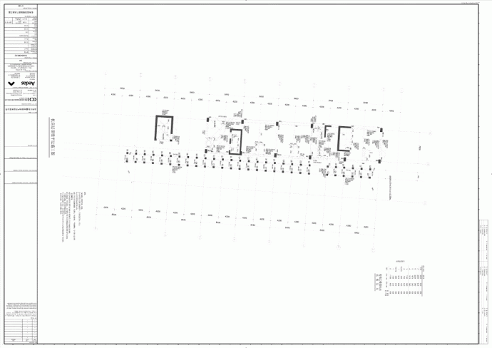 机房层顶框架梁平法施工图_图1